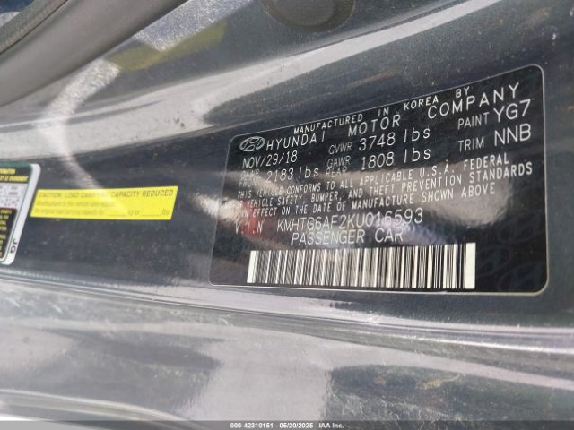 2019 HYUNDAI VELOSTER KMHTG6AF2KU016593 Photo 8