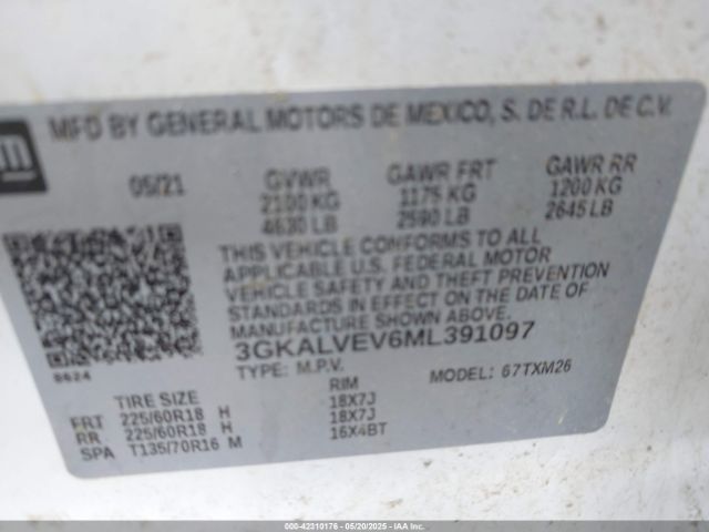 2021 GMC TERRAIN 3GKALVEV6ML391097 Photo 8