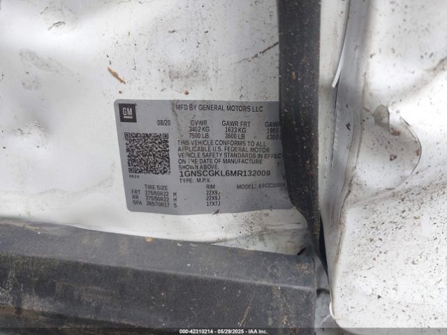 2021 CHEVROLET SUBURBAN 1GNSCGKL6MR132009 Photo 8