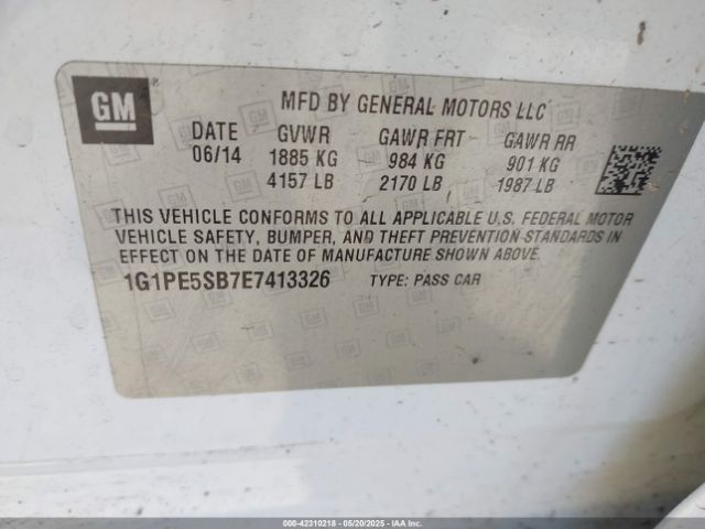 1G1PE5SB7E7413326 Chevrolet LUV