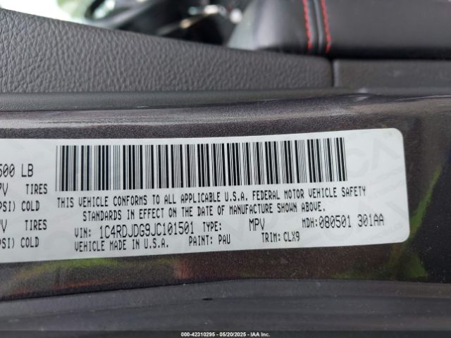 2018 DODGE DURANGO 1C4RDJDG9JC101501 Photo 8