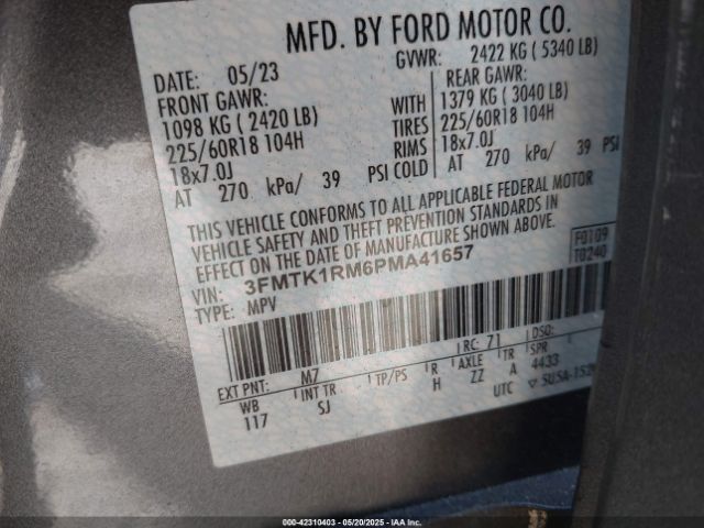 2023 FORD MUSTANG MACH-E 3FMTK1RM6PMA41657 Photo 8