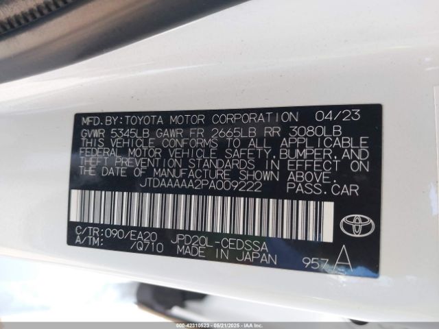 2023 TOYOTA MIRAI JTDAAAAA2PA009222 Photo 8