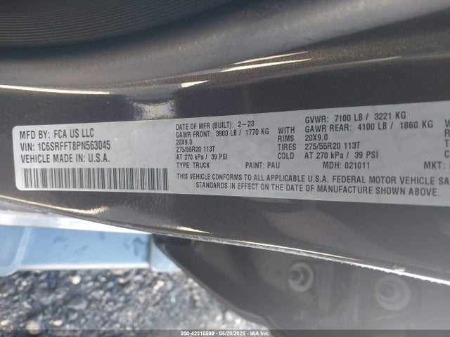 RAM 1500 2023 1C6SRFFT8PN563045 Image 9