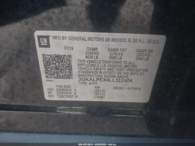 3GKALPEX4LL112404 GMC Terrain Fwd Slt