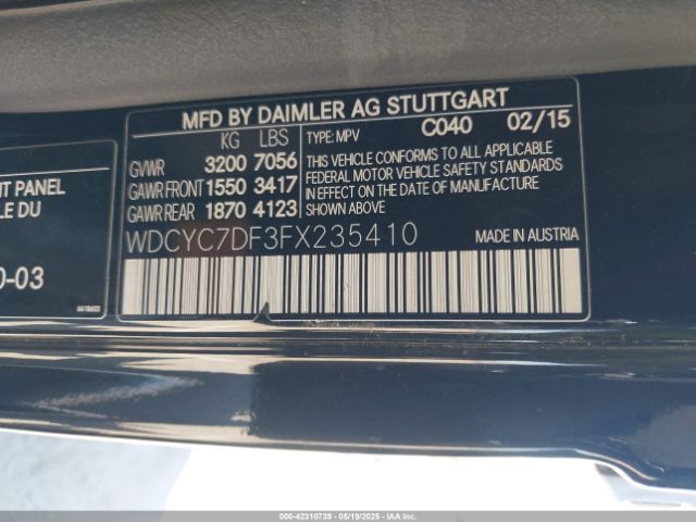 2015 MERCEDES-BENZ G 63 AMG WDCYC7DF3FX235410 Photo 8