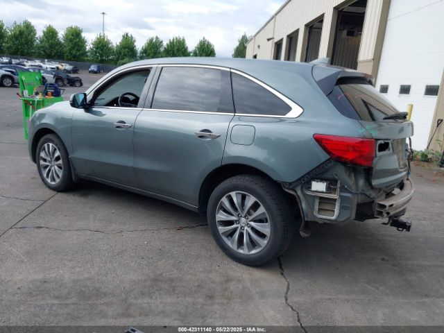 2014 ACURA MDX 5FRYD4H45EB048350 Photo 2