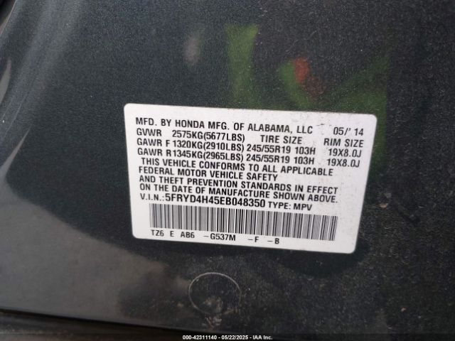 2014 ACURA MDX 5FRYD4H45EB048350 Photo 8