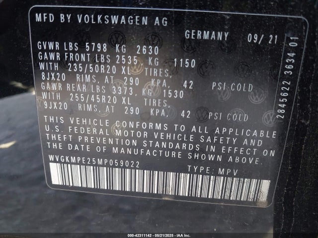Volkswagen ID.4 2021 WVGKMPE25MP059022 Image 9
