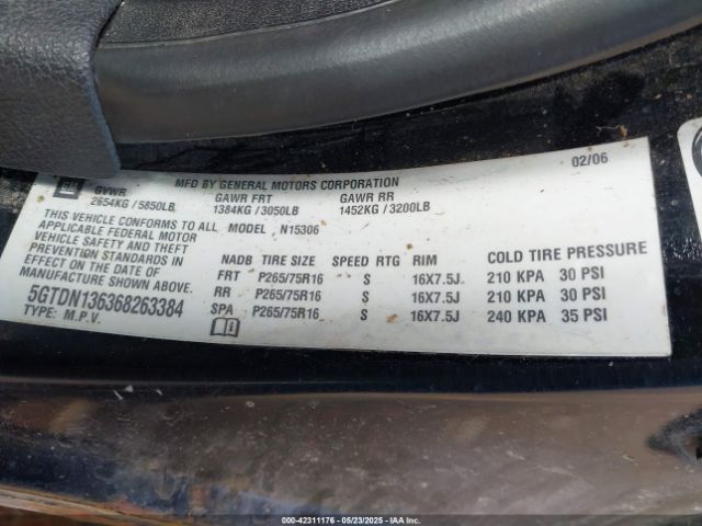 2006 HUMMER H3 SUV 5GTDN136368263384 Photo 8
