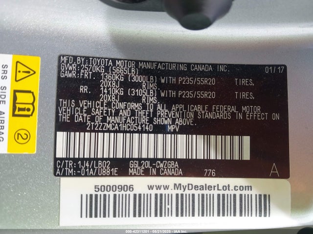 Lexus RX 2017 2T2ZZMCA1HC054140 Image 9