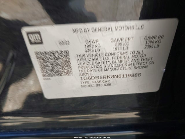 2022 CADILLAC CT4 1G6DB5RK8N0119888 Photo 8