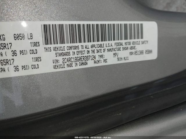 2014 CHRYSLER TOWN & COUNTRY 2C4RC1BG0ER397124 Photo 8