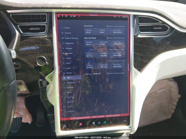 5YJXCBE25GF011910 Tesla Model X 60d/70d/75d/90d/p100d