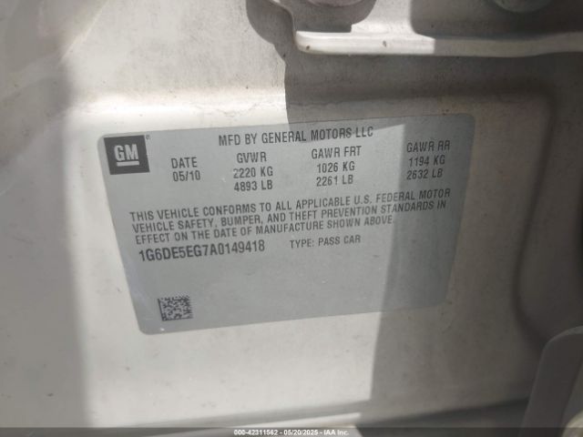 2010 CADILLAC CTS 1G6DE5EG7A0149418 Photo 8