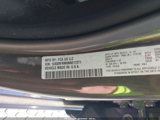 2022 RAM 1500 1C6SRFRM6NN217271 Photo 8