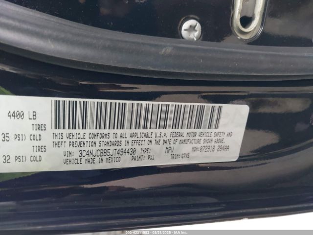 2018 JEEP COMPASS 3C4NJCBB5JT494430 Photo 8