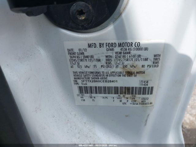 2012 FORD F-250 1FT7X2B60CEB28401 Photo 8