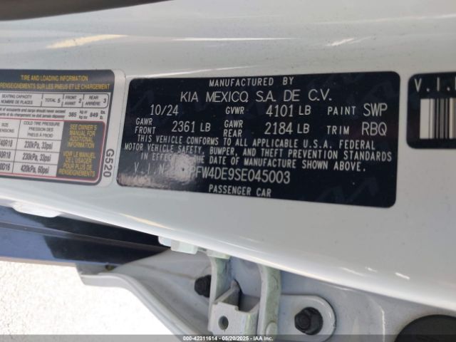3KPFW4DE9SE045003 KIA K4 Gt-line