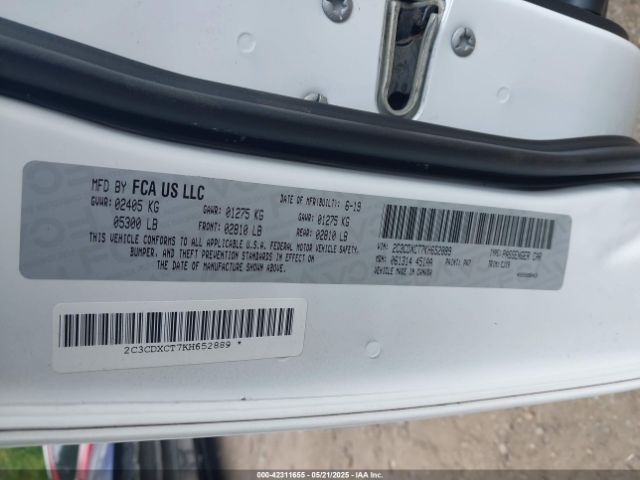2C3CDXCT7KH652889 Dodge Charger R/t Rwd