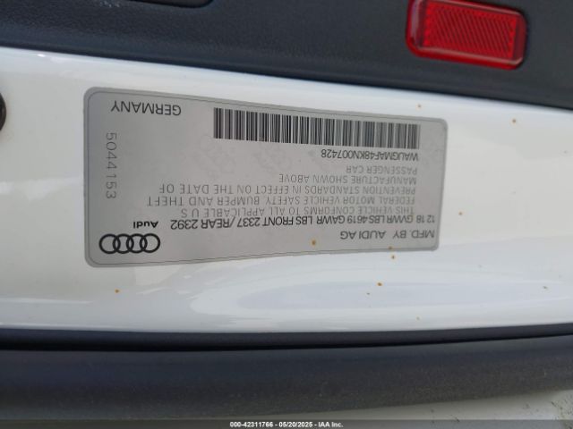 2019 AUDI A4 WAUGMAF48KN007428 Photo 8