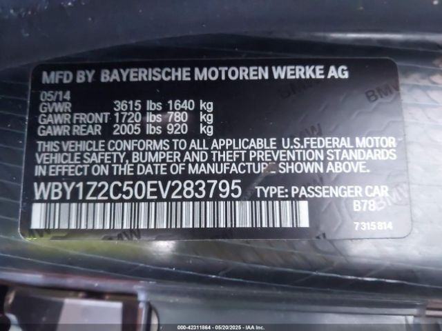 WBY1Z2C50EV283795 BMW I3