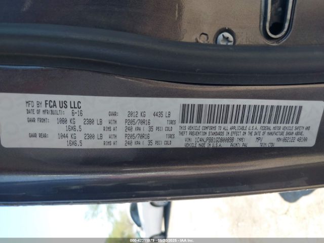 1C4NJPBB1GD800898 Jeep Patriot Sport