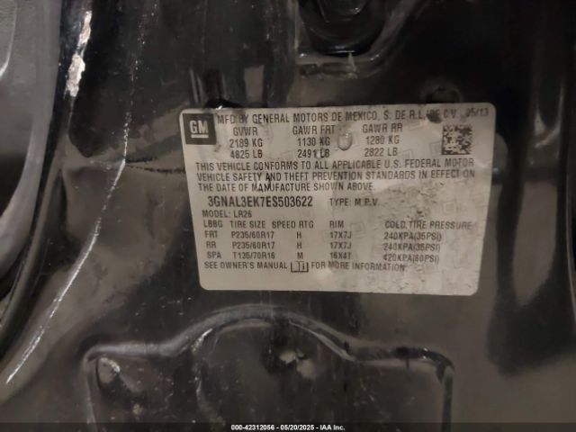 3GNAL3EK7ES503622 Chevrolet Captiva Sport Lt