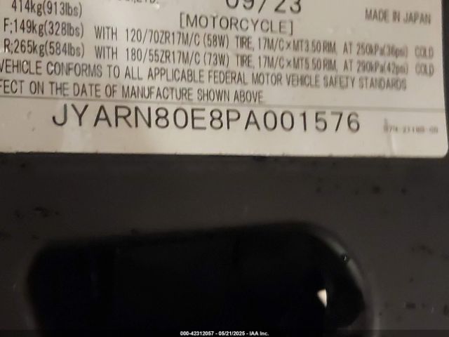 2023 YAMAHA MTM890 JYARN80E8PA001576 Photo 9