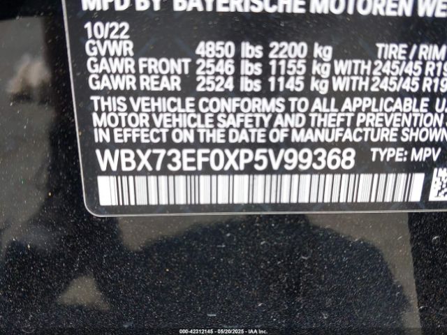 2023 BMW X1 WBX73EF0XP5V99368 Photo 8