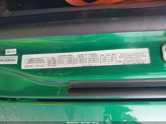 Продажа на аукционе авто 2019 Peterbilt 579, vin: 1XPBDP9XXKD272457, номер лота: 42312221