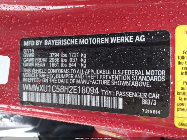 2017 MINI HARDTOP WMWXU1C58H2E18094 Photo 8