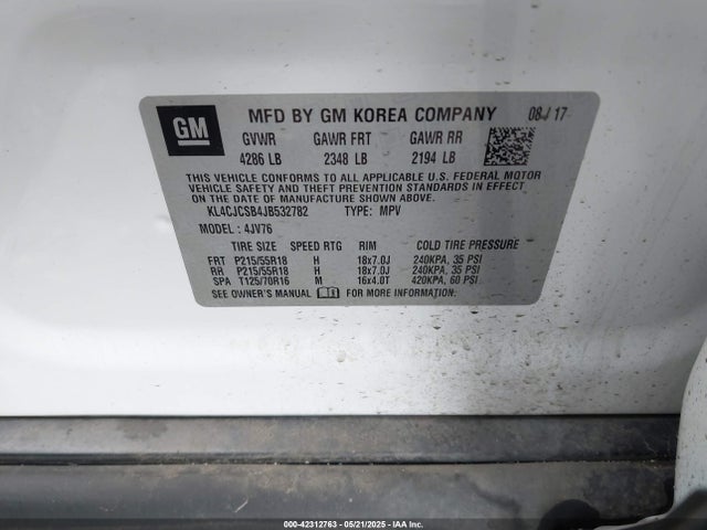Buick Encore Essence 2018 KL4CJCSB4JB532782 Image 9