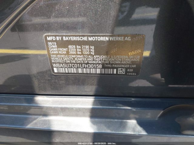2020 BMW 3 SERIES WBA5U7C01LFH30158 Photo 8