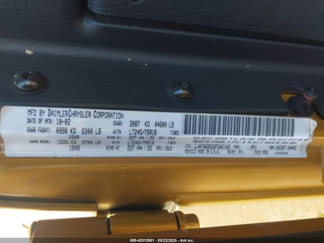 2003 JEEP WRANGLER 1J4FA69S93P302102 Photo 8