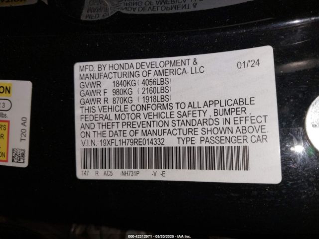 19XFL1H79RE014332 Honda l15b7