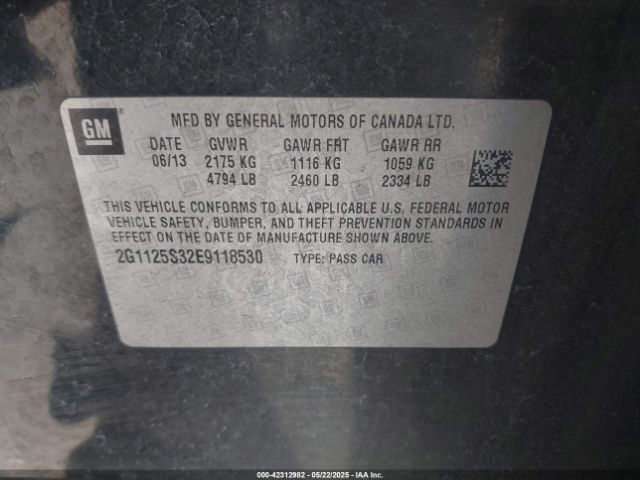 2G1125S32E9118530 Chevrolet Impala 2lt