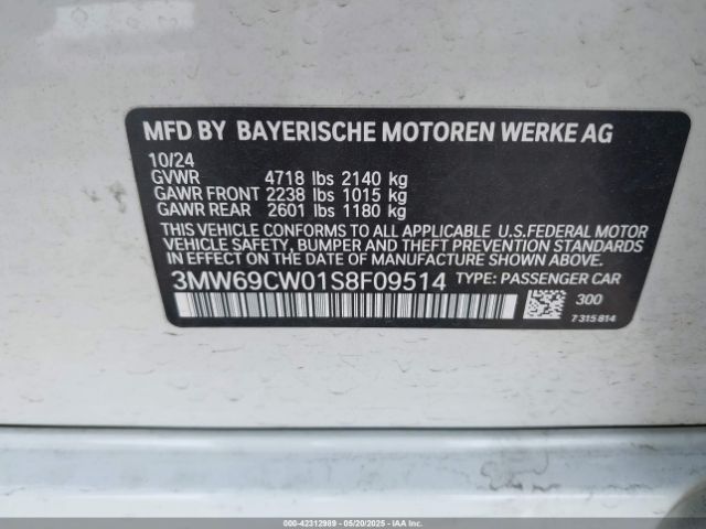 3MW69CW01S8F09514 BMW 3 Series 330i