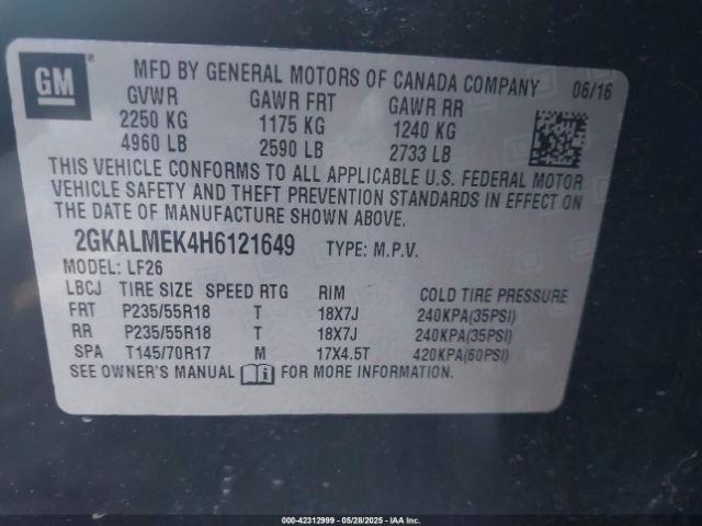 2GKALMEK4H6121649 GMC Terrain Sle-1