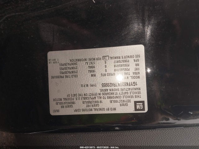 2007 CADILLAC ESCALADE 1GYFK638X7R420955 Photo 8