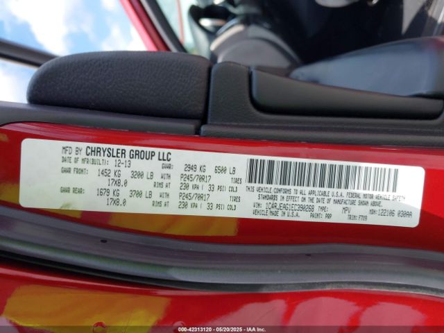 1C4RJEAG1EC390268 Jeep Grand Cherokee Laredo