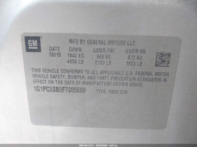 1G1PC5SB3F7285609 Chevrolet LUV