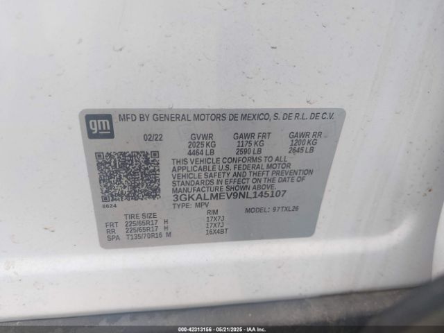 2022 GMC TERRAIN 3GKALMEV9NL145107 Photo 8