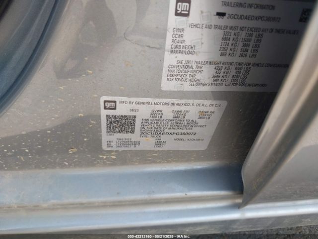 2023 CHEVROLET SILVERADO 1500 3GCUDAEDXPG360972 Photo 8