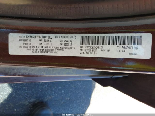 2013 CHRYSLER 200 1C3CCBCG1DN546179 Photo 8