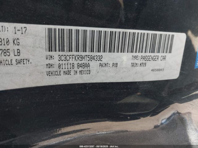 3C3CFFKR9HT584332 Fiat 500 POP