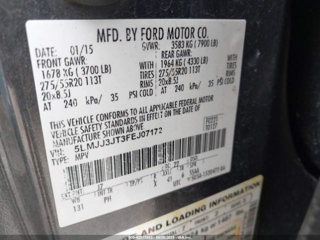 5LMJJ3JT3FEJ07172 Lincoln NAVIGATOR L