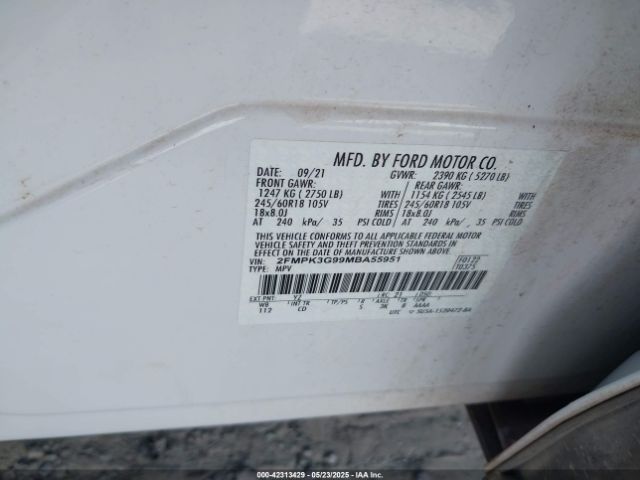 2021 FORD EDGE 2FMPK3G99MBA55951 Photo 8