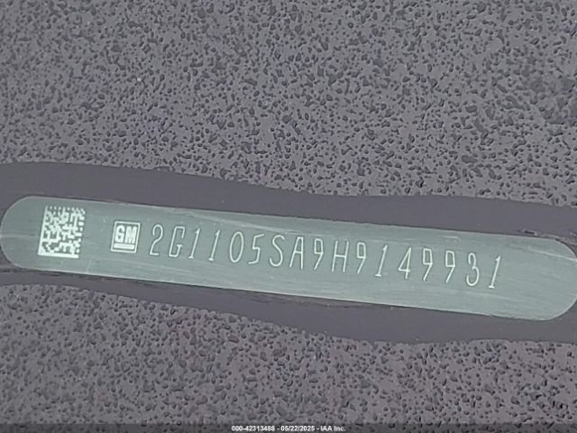 2G1105SA9H9149931 Chevrolet IMPALA 1LT