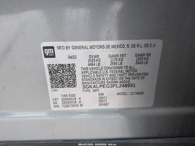 3GKALPEG3PL248951 GMC Terrain Fwd Slt